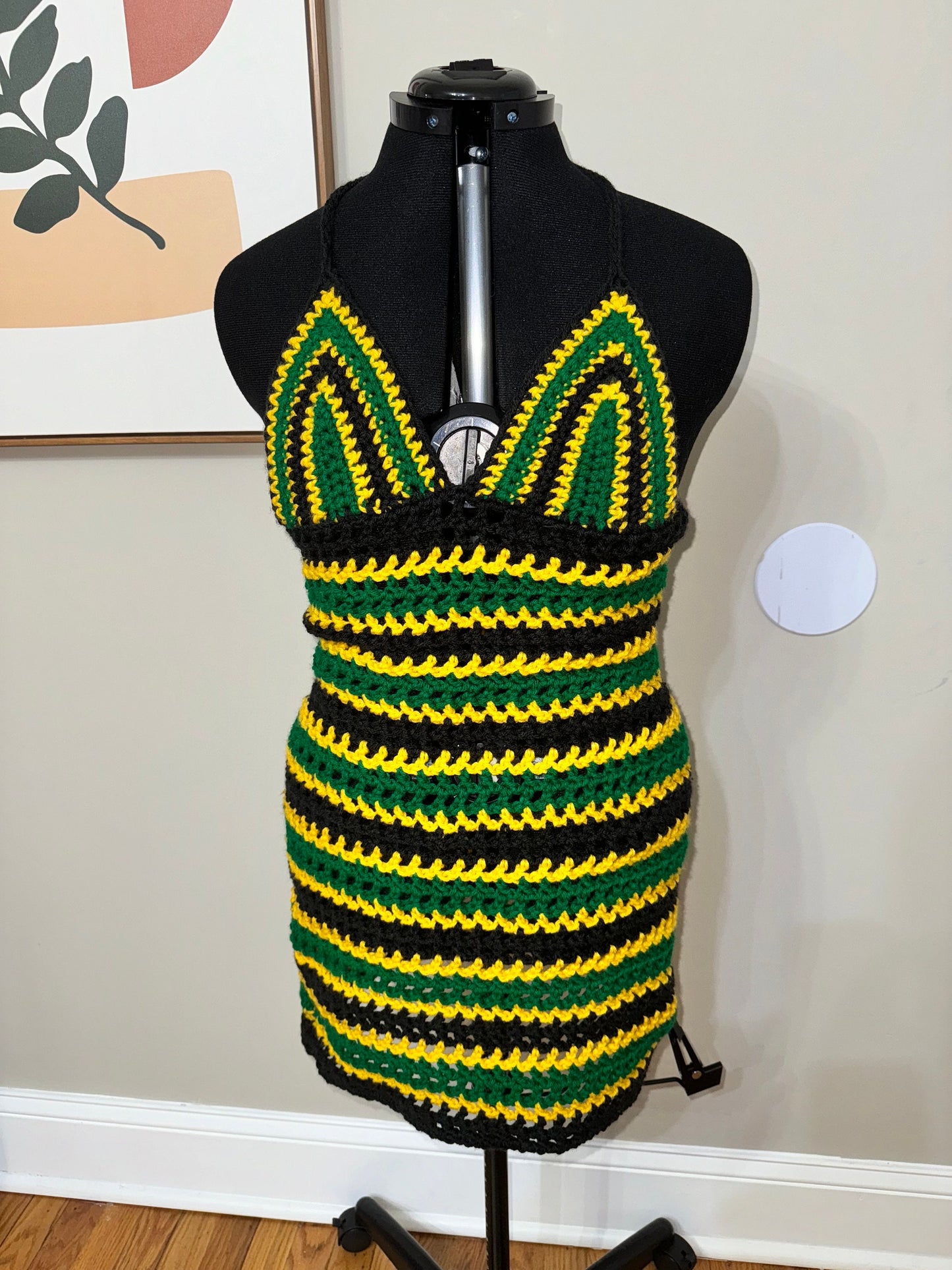 Jamaica Mesh Crochet Dress