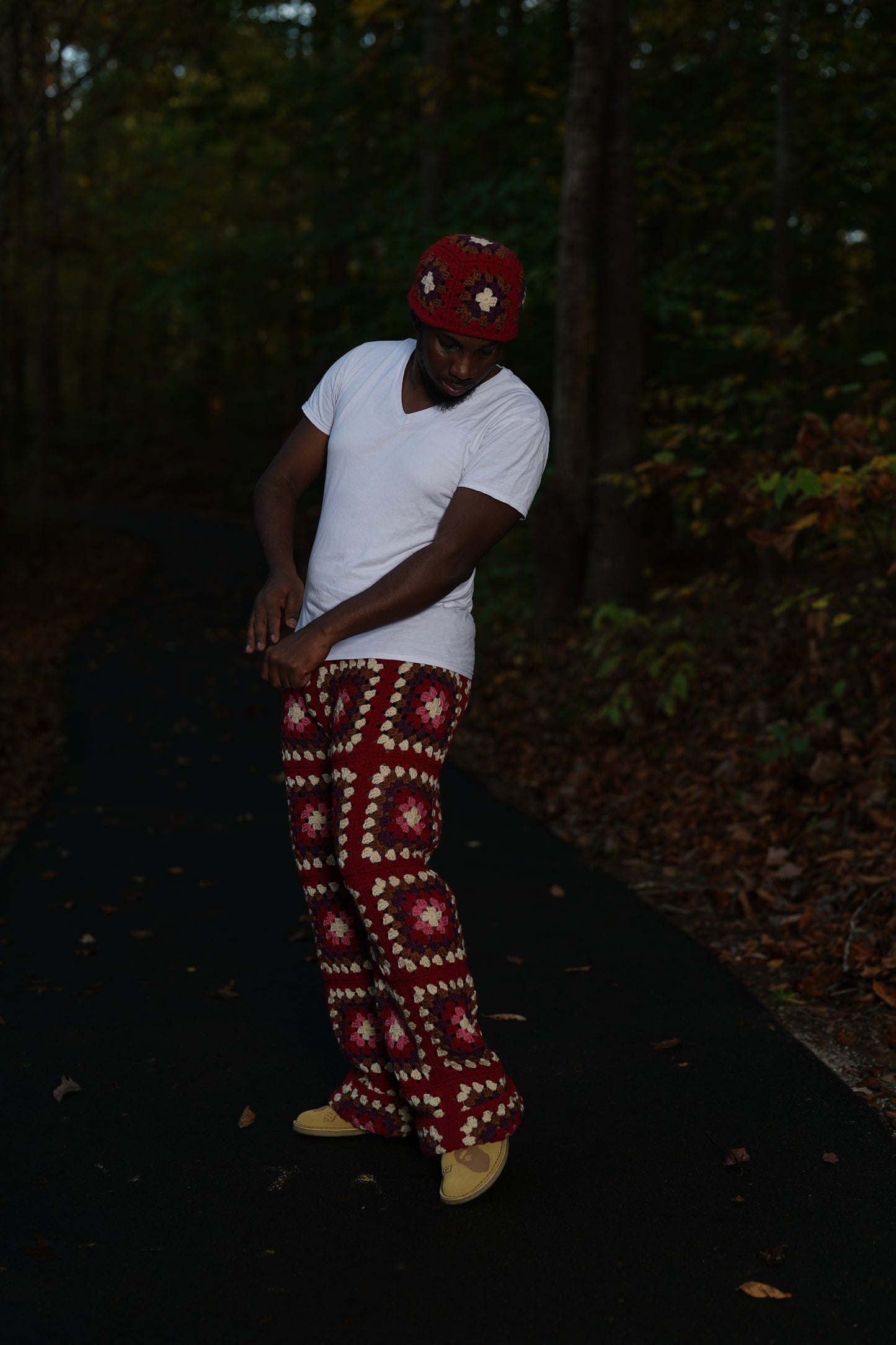 Men’s Crochet Granny Square Pants