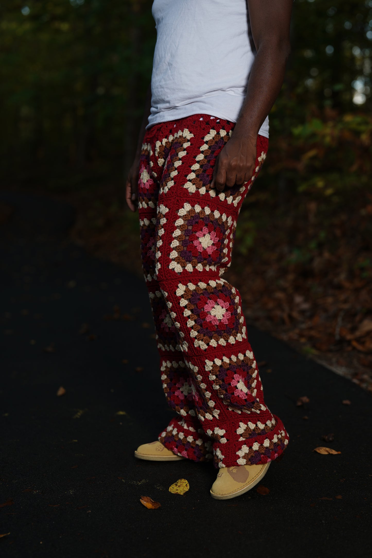 Men’s Crochet Granny Square Pants