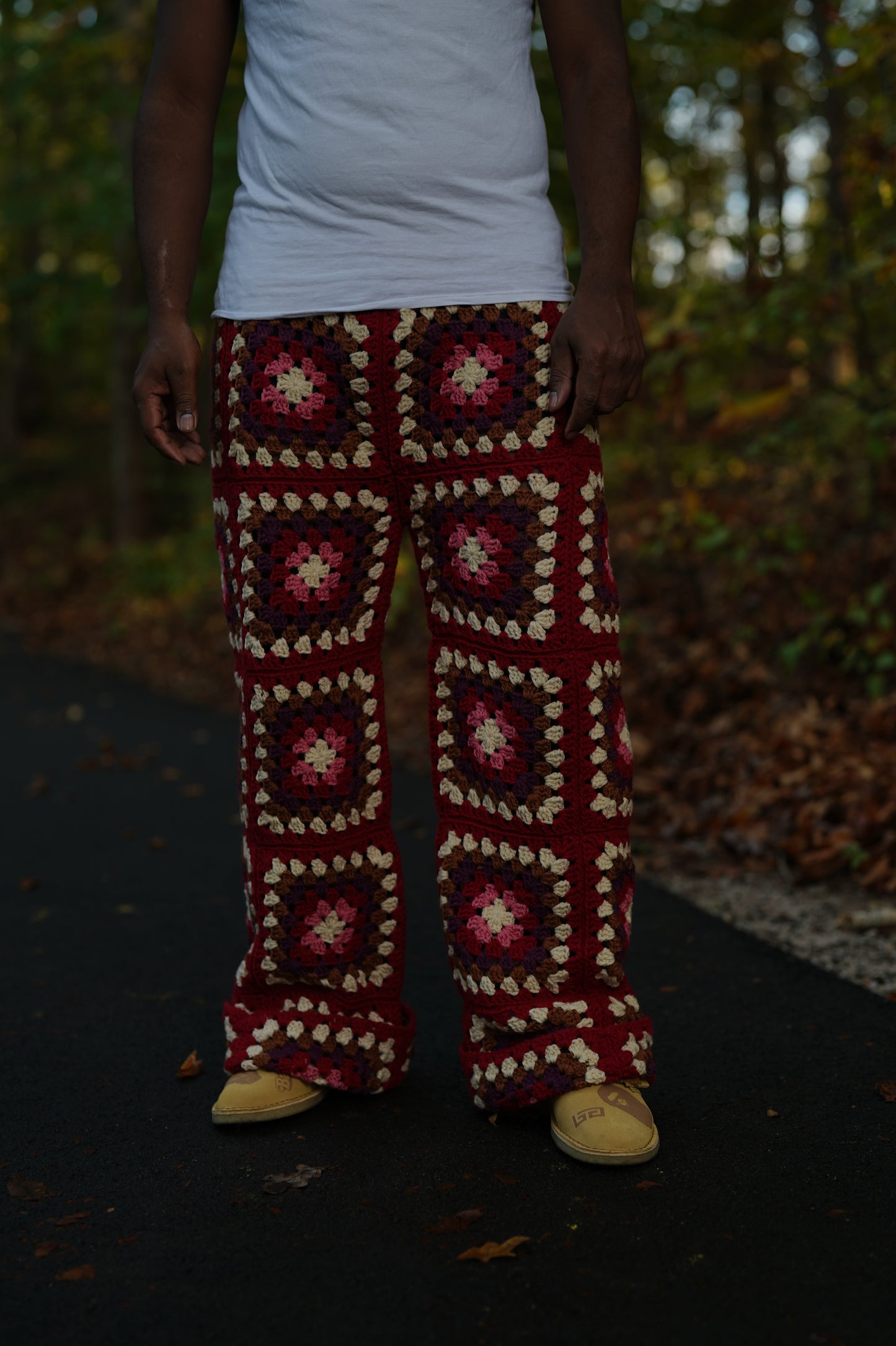 Men’s Crochet Granny Square Pants