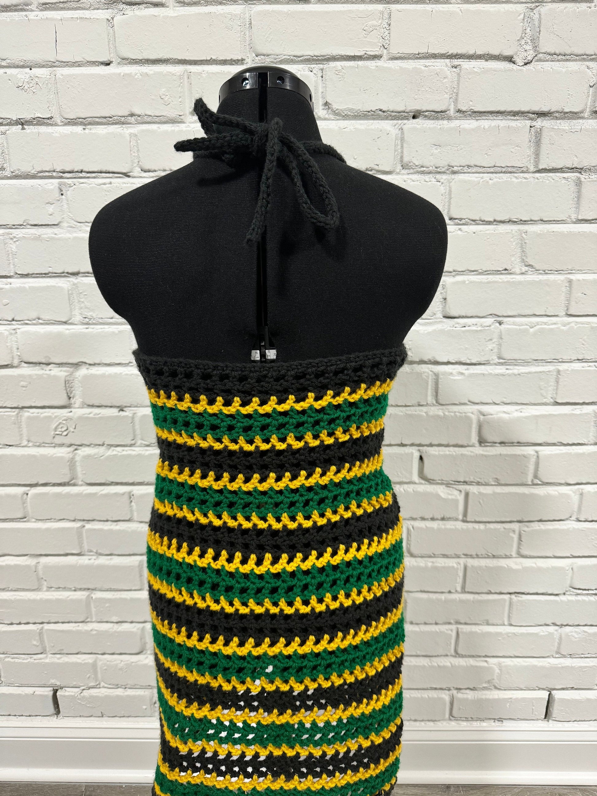 Jamaica Mesh Crochet Dress