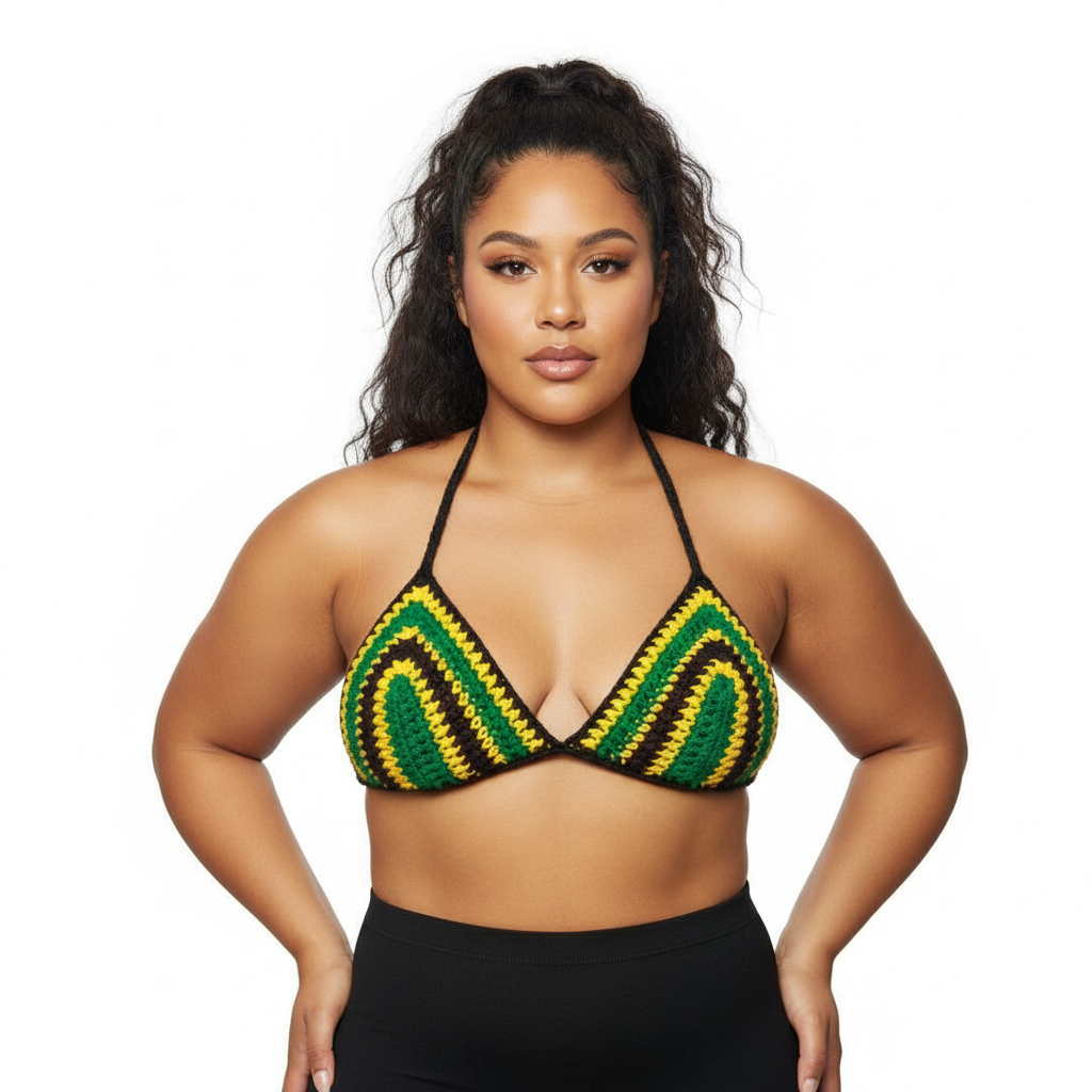 Jamaica Mesh Crochet Shorts with Bikini Matching Set