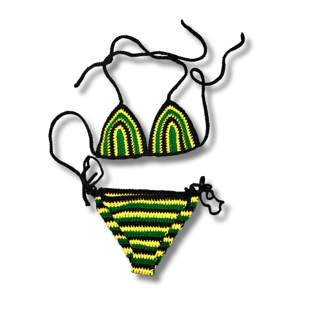 Handmade Jamaica Crochet Bikini Set