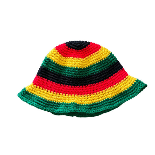 Handmade Crochet Rasta Bucket Hat