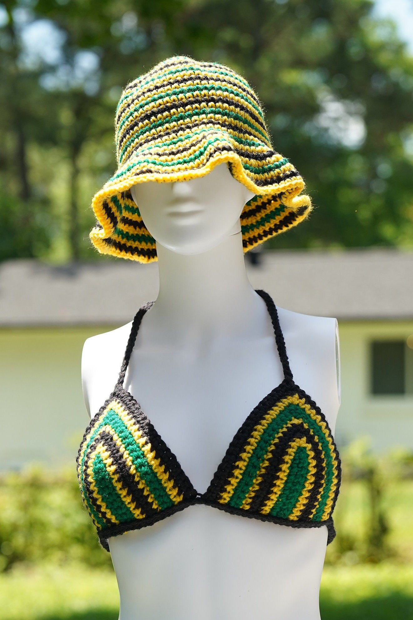 Handmade Jamaica Crochet Bikini Set